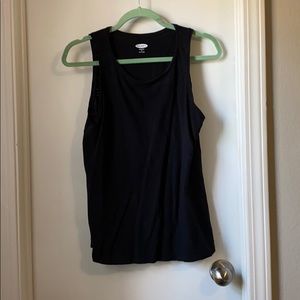 Black basic summer tank linen feel from Old Navy